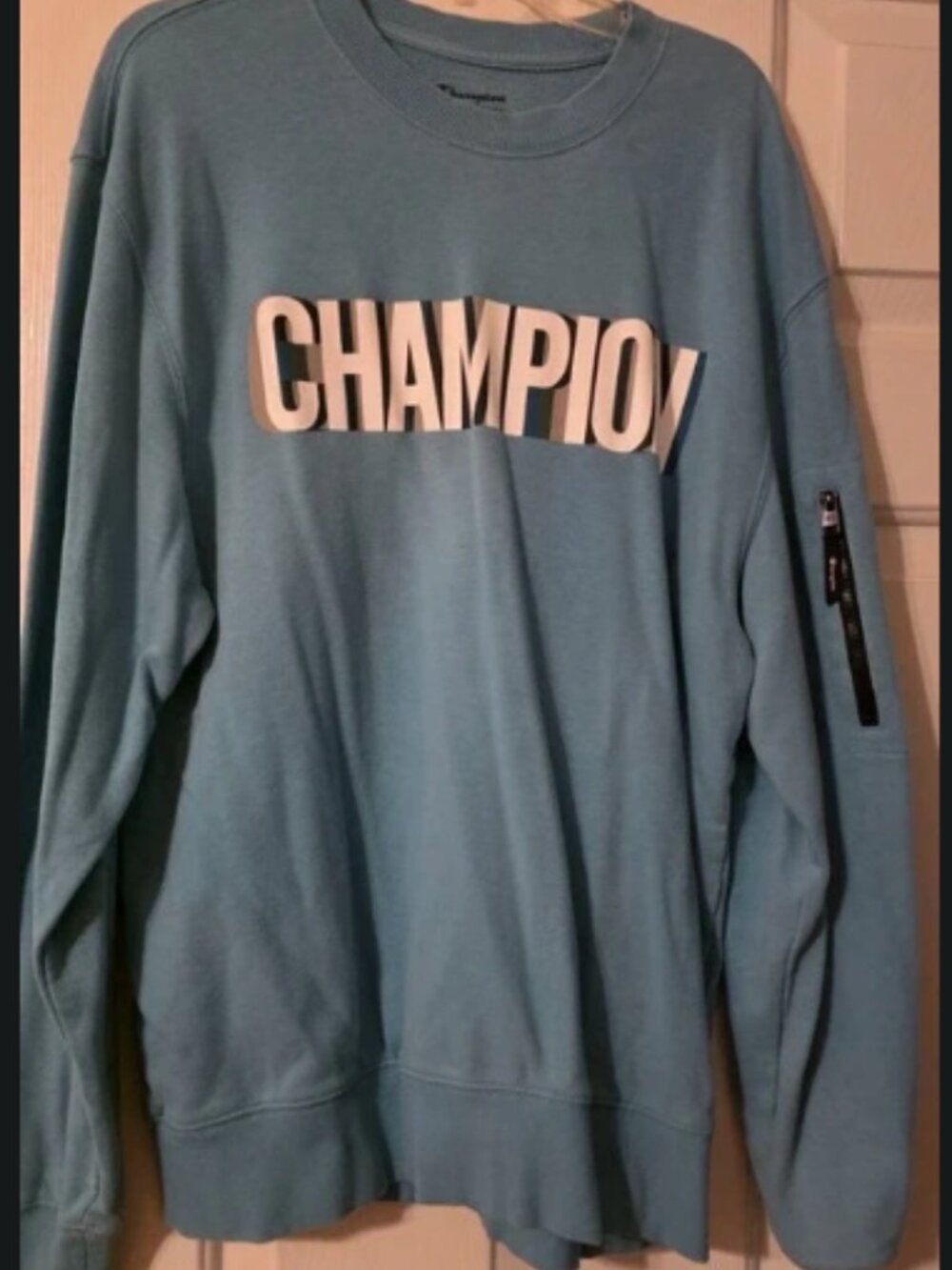 Champion Blue Crewneck Sweatshirt • Size Small